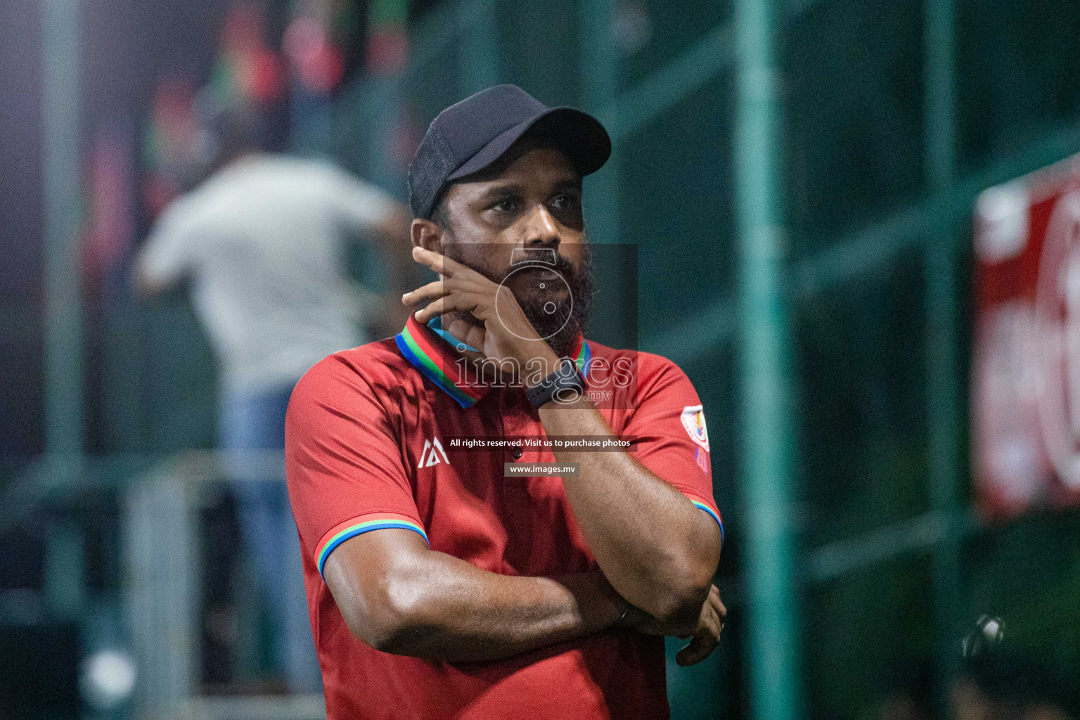 STO RC Vs Team Fenaka in the Quarter Finals of Club Maldives 2021 held in Hulhumale, Maldives on 13 December 2021. Photos: Shu Abdul Sattar / images.mv