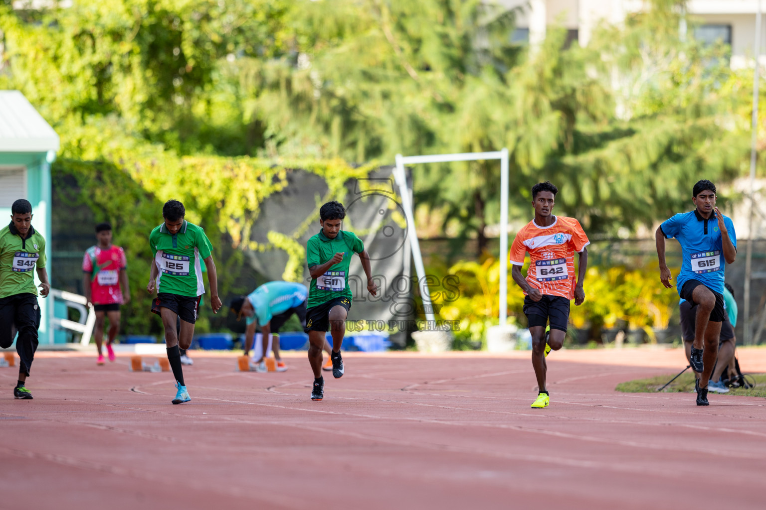 Day 1 of MWSC Interschool Athletics Championships 2024 held in Hulhumale Running Track, Hulhumale, Maldives on Saturday, 9th November 2024. Photos by: Ismail Thoriq / Images.mv