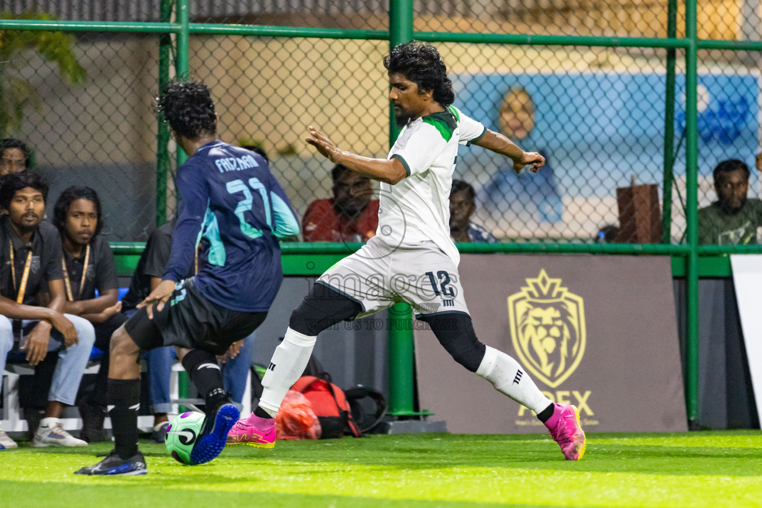 Nova SC vs Giraavarianz in Day 1 of BG Futsal Challenge 2024 was held on Thursday, 12th March 2024, in Male', Maldives Photos: Nausham Waheed / images.mv