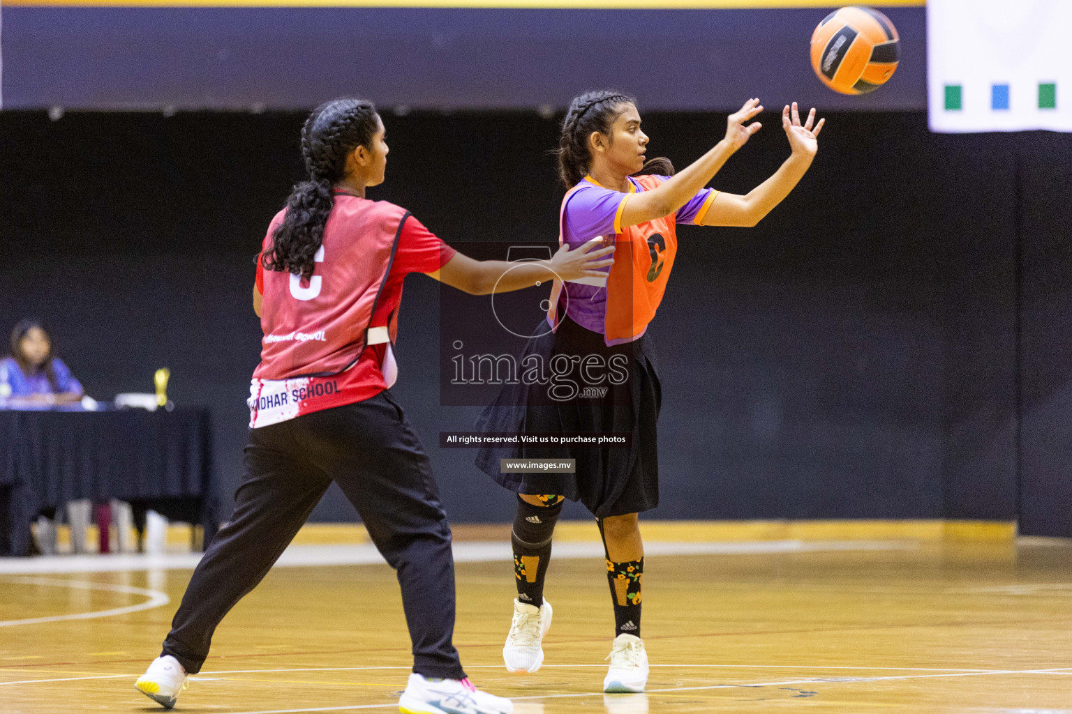 Final of 24th Interschool Netball Tournament 2023 was held in Social Center, Male', Maldives on 7th November 2023. Photos: Nausham Waheed / images.mv