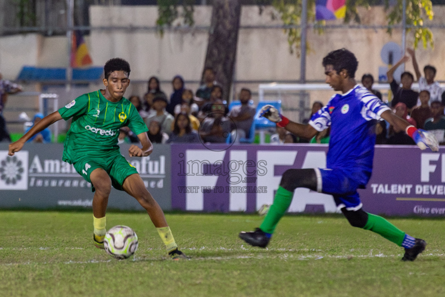 Maziya SRC vs Hurriya Sports Club in Day 12 of Dhivehi Youth League 2024 held at Henveiru Stadium on Wednesday , 18th December 2024. Photos: Shuu Abdul Sattar