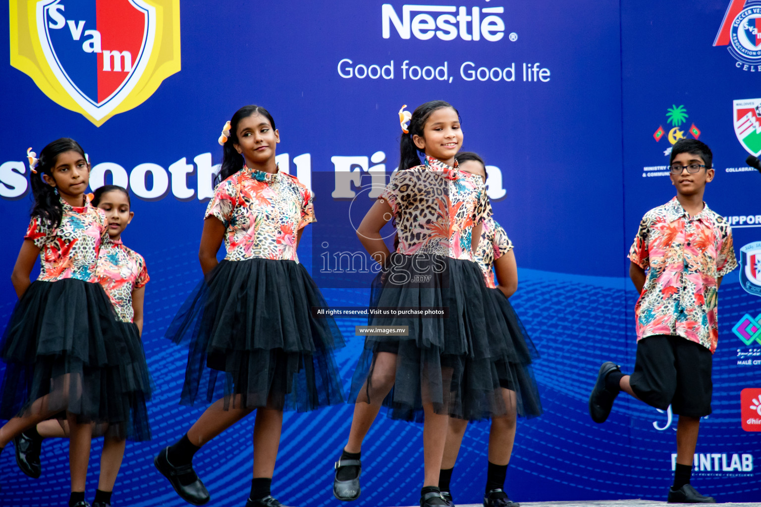 Draw Ceremony of Nestle' Kids Football Fiesta 2023 held in Artificial Beach, Male', Maldives on Saturday, 7th October 2023