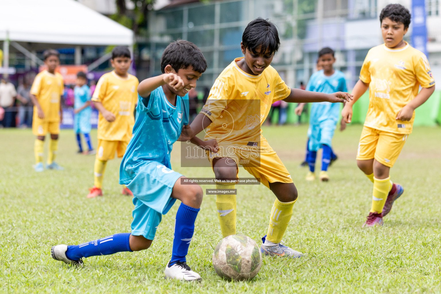 Day 2 of Nestle kids football fiesta, held in Henveyru Football Stadium, Male', Maldives on Thursday, 12th October 2023 Photos: Nausham Waheed Images.mv