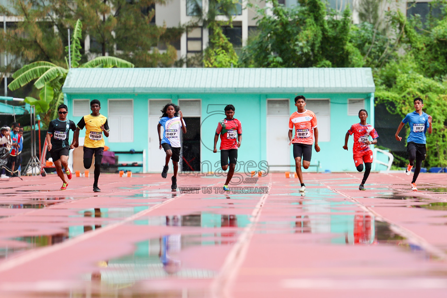 Day 1 of MWSC Interschool Athletics Championships 2024 held in Hulhumale Running Track, Hulhumale, Maldives on Saturday, 9th November 2024. 
Photos by: Ismail Thoriq, Hassan Simah / Images.mv