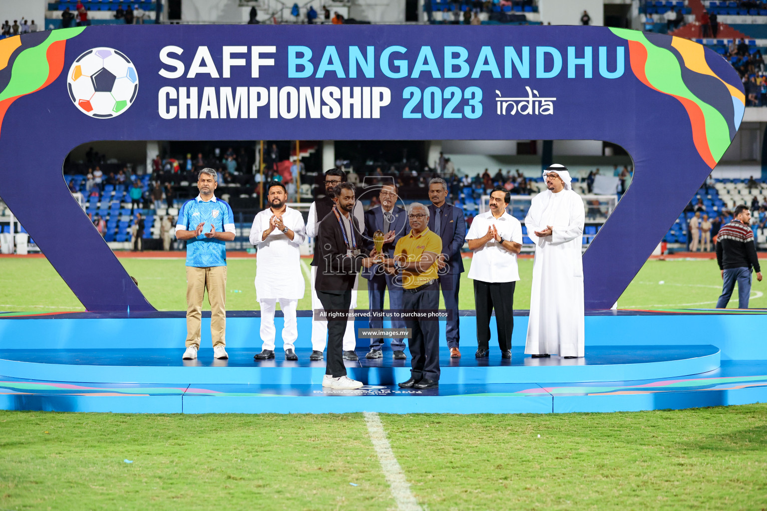 Kuwait vs India in the Final of SAFF Championship 2023 held in Sree Kanteerava Stadium, Bengaluru, India, on Tuesday, 4th July 2023. Photos: Nausham Waheed / images.mv