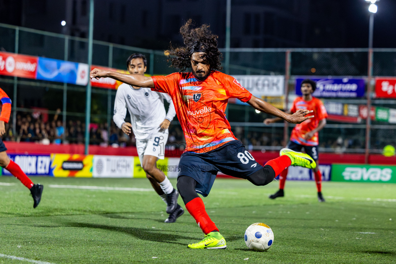 SH Kanditheemu vs R Dhuvaafaru in Zone round Day 27 of Golden Futsal Challenge 2025 was held on Friday , 31st January 2025, in Hulhumale', Maldives. Photos: Nausham Waheed / images.mv