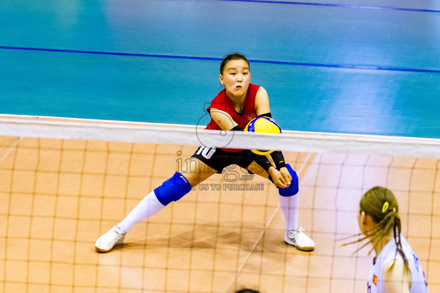 Kyrgyzstan vs Sri Lanka in Final of CAVA U20 Woman's Volleyball Championship 2024 was held in Social Center, Male', Maldives on 23rd July 2024. Photos: Nausham Waheed / images.mv