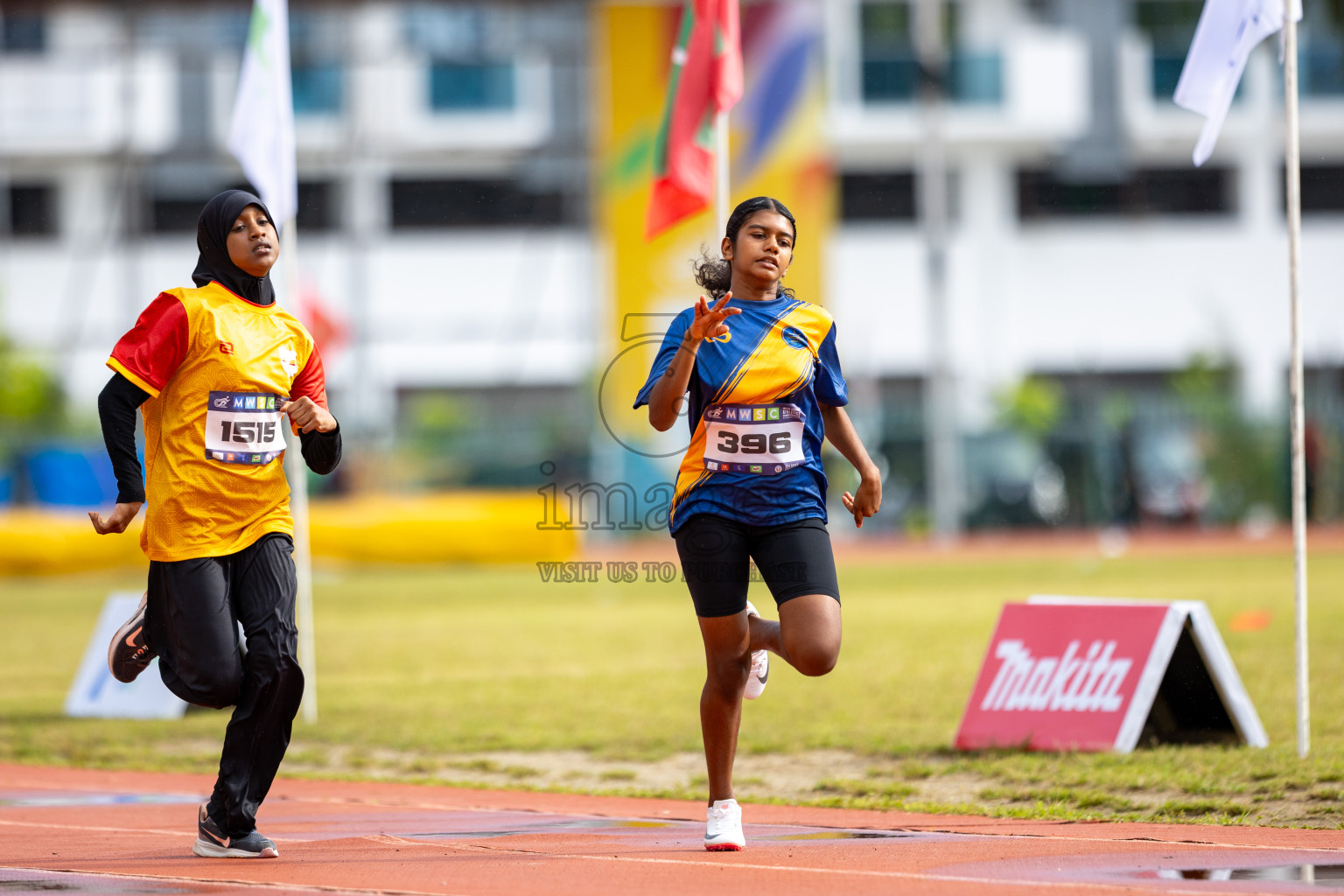 Day 1 of MWSC Interschool Athletics Championships 2024 held in Hulhumale Running Track, Hulhumale, Maldives on Saturday, 9th November 2024. 
Photos by: Ismail Thoriq / images.mv