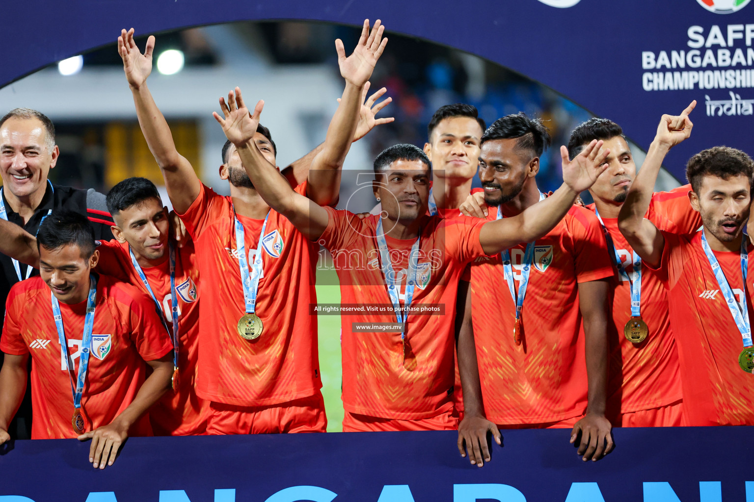 Kuwait vs India in the Final of SAFF Championship 2023 held in Sree Kanteerava Stadium, Bengaluru, India, on Tuesday, 4th July 2023. Photos: Nausham Waheed / images.mv