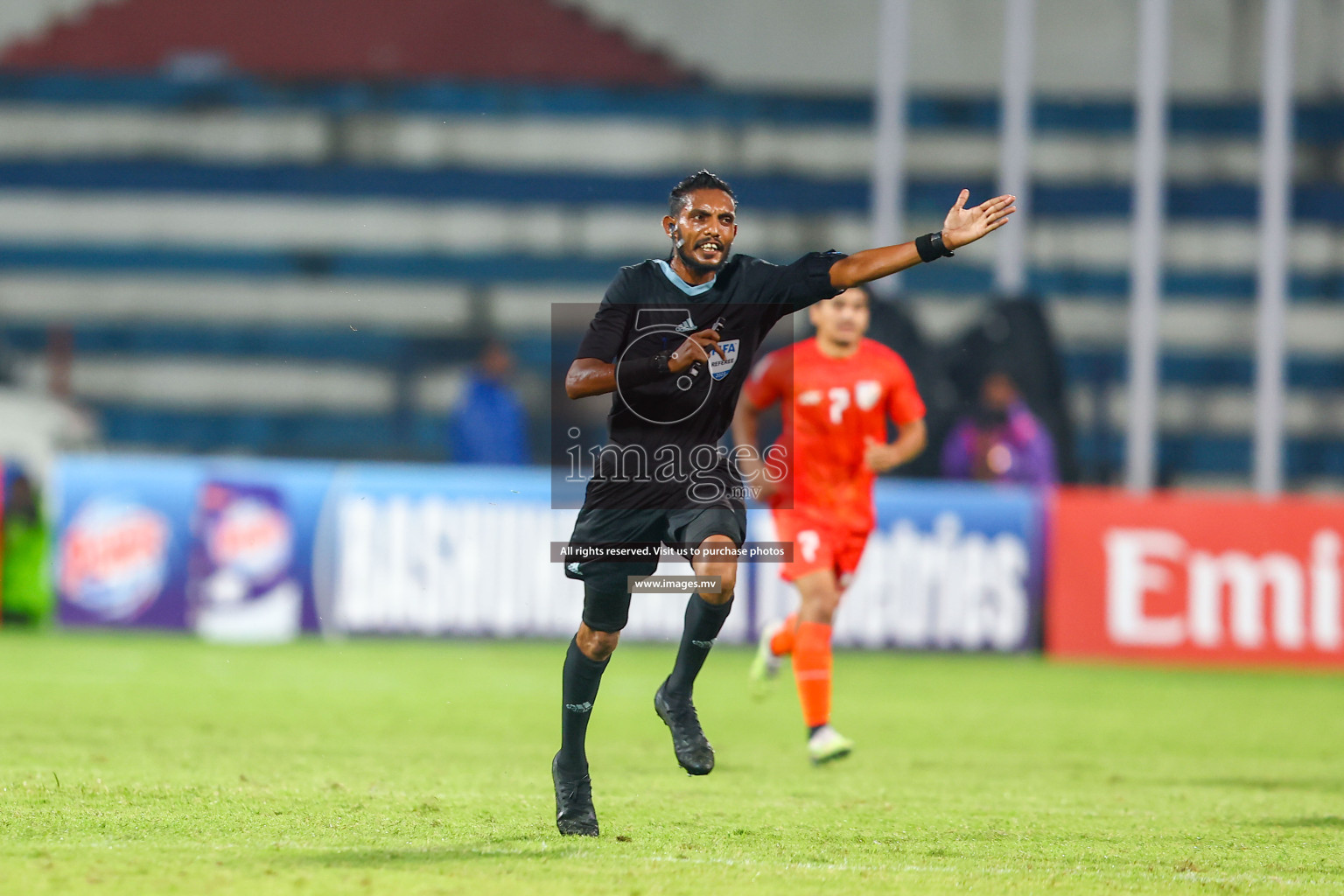 Nepal vs India in SAFF Championship 2023 held in Sree Kanteerava Stadium, Bengaluru, India, on Saturday, 24th June 2023. Photos: Hassan Simah / images.mv