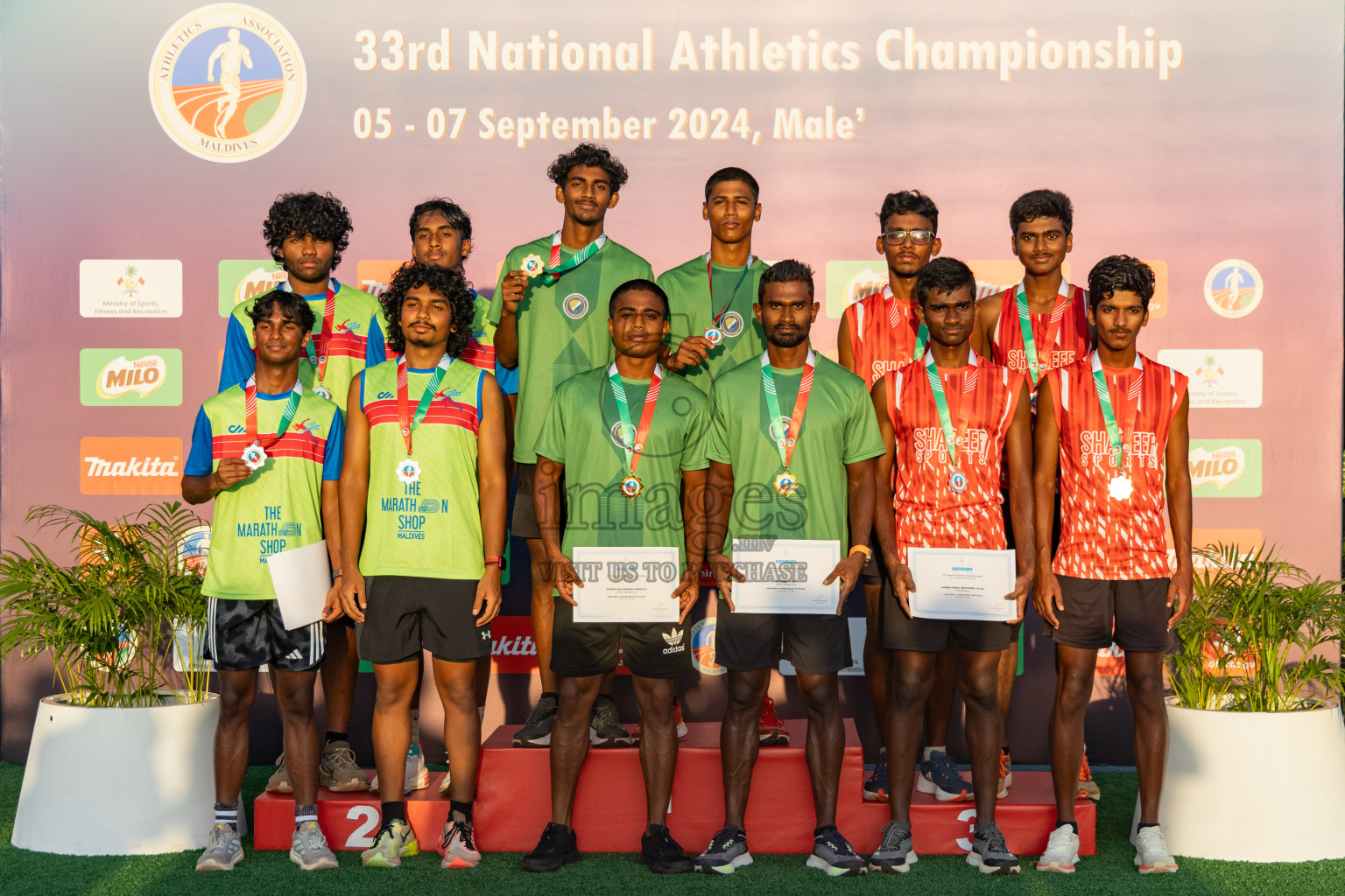 Day 3 of 33rd National Athletics Championship was held in Ekuveni Track at Male', Maldives on Saturday, 7th September 2024. Photos: Hassan Simah / images.mv