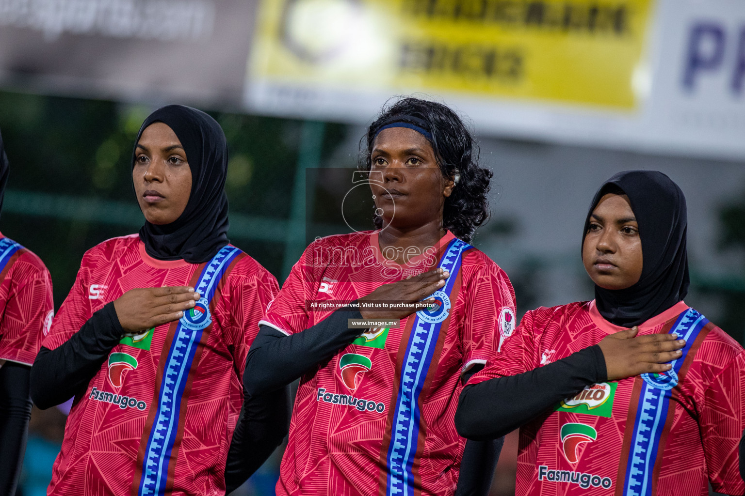 MPL vs Police Club in the Semi Finals of 18/30 Women's Futsal Fiesta 2021 held in Hulhumale, Maldives on 14th December 2021. Photos: Ismail Thoriq / images.mv