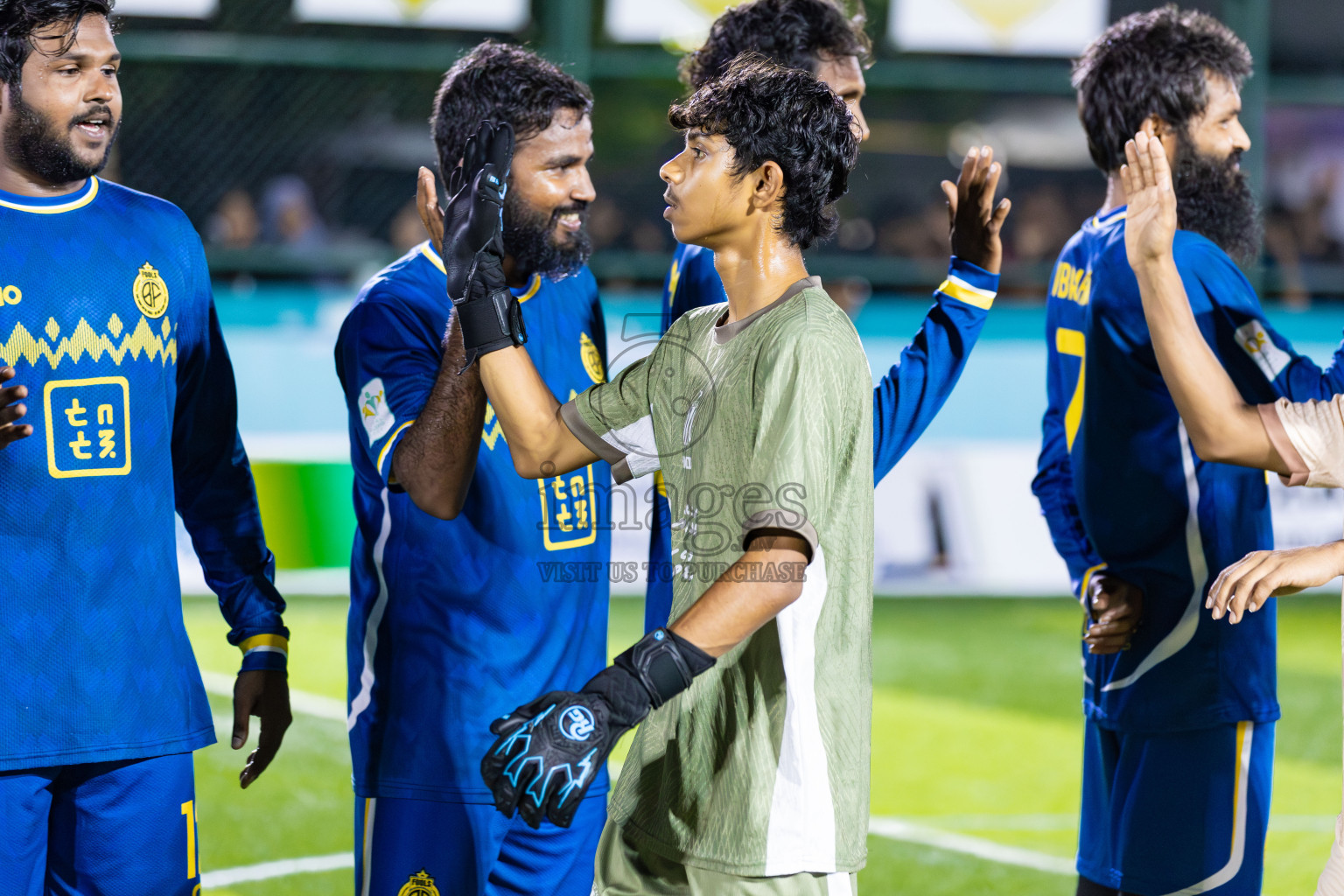 Dee Cee Jay SC vs Fools SC in Semi Finals of Laamehi Dhiggaru Ekuveri Futsal Challenge 2025 was held on Sunday, 27th July 2025, at Dhiggaru Futsal Ground, Dhiggaru, Maldives Photos: Areef Adam / images.mv
