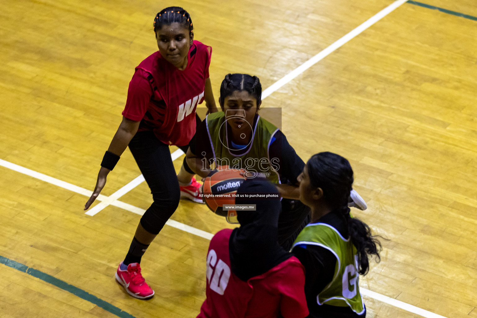 Lorenzo Sports Club vs Youth United Sports Club in the Milo National Netball Tournament 2022 on 20 July 2022, held in Social Center, Male', Maldives. Photographer: Hassan Simah / Images.mv