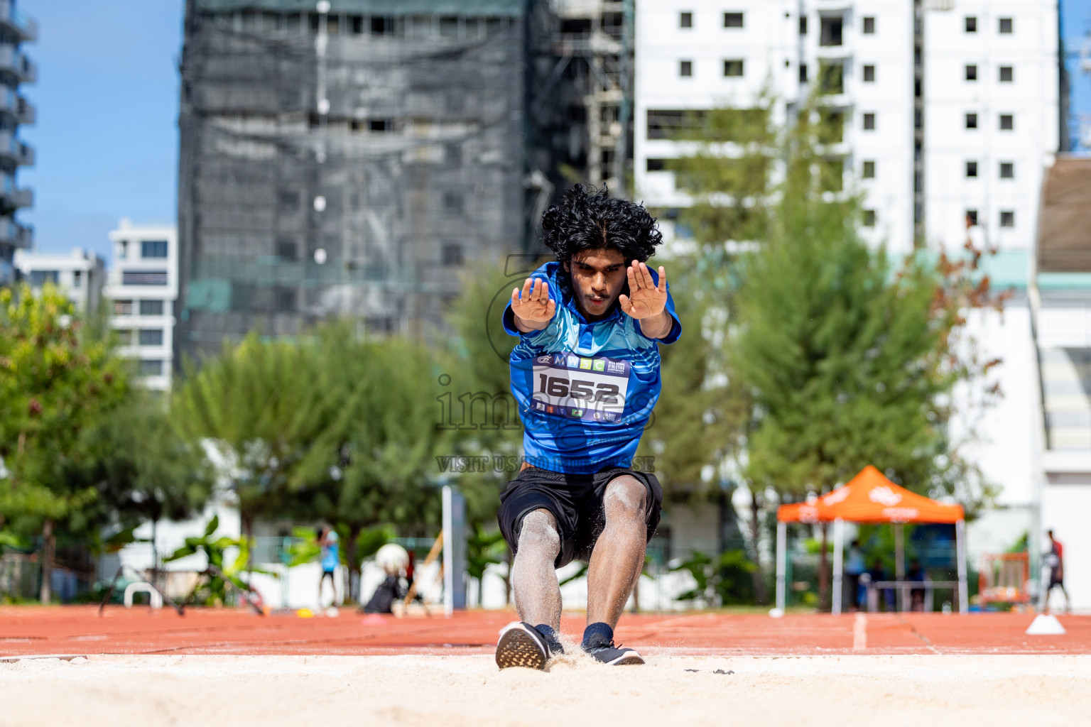 Day 2 of MWSC Interschool Athletics Championships 2024 held in Hulhumale Running Track, Hulhumale, Maldives on Sunday, 10th November 2024. 
Photos by:  Hassan Simah / Images.mv