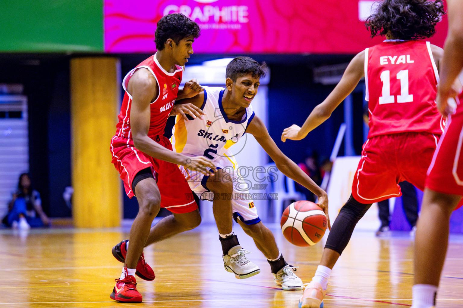 Maldives vs SriLanka in Day 1 of Under 16 Asian Cup SABA Qualifiers 2025 was held in Social Center, Male', Maldives on 12th June 2025. Photos: Nausham Waheed / images.mv