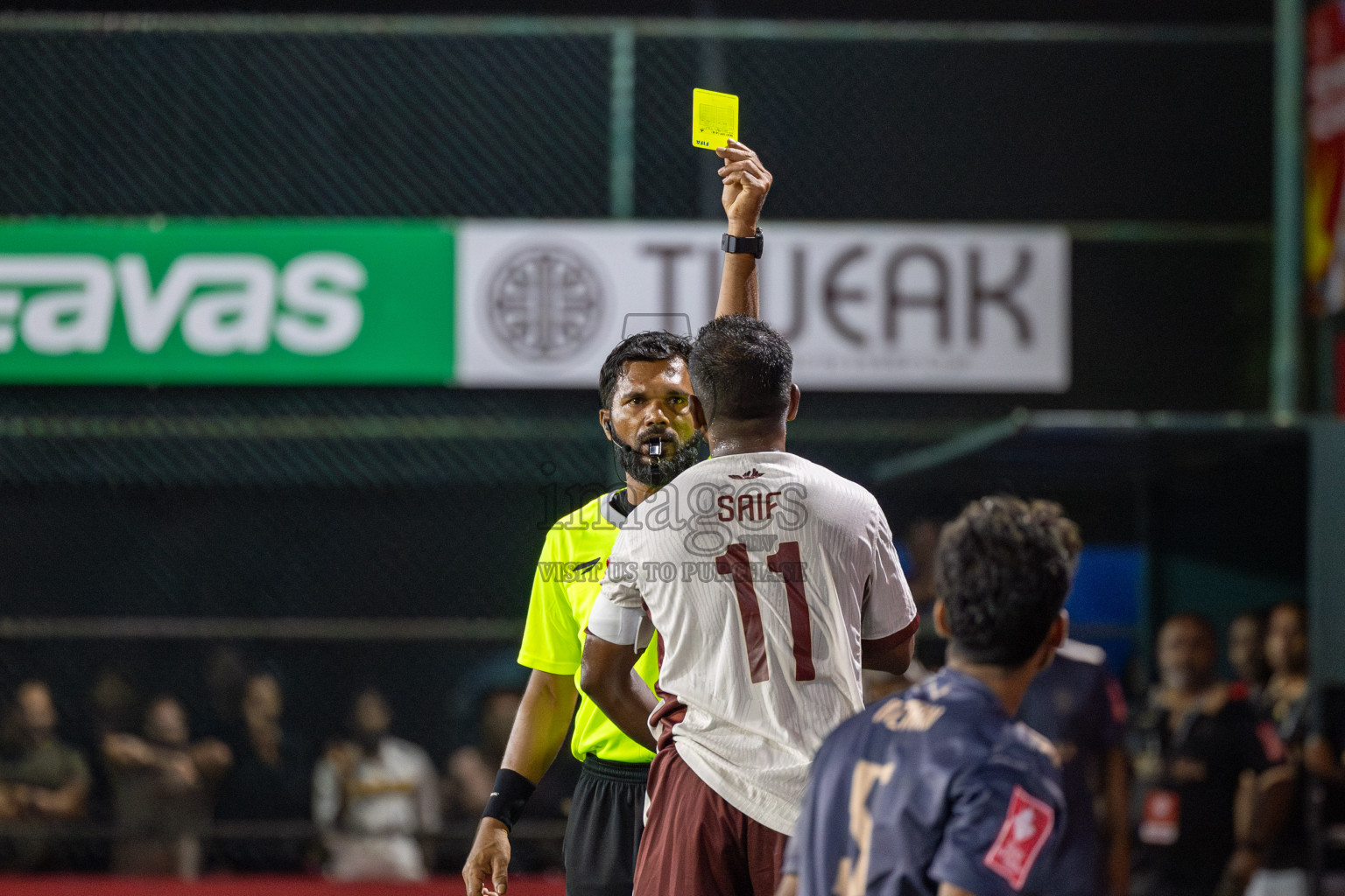 S. Maradhofeydhoo vs S. Hulhudhoo in Day 12 of Golden Futsal Challenge 2025 was held on Thursday, 16th January 2025, in Hulhumale', Maldives Photos: Mohamed Mahfooz Moosa / images.mv
