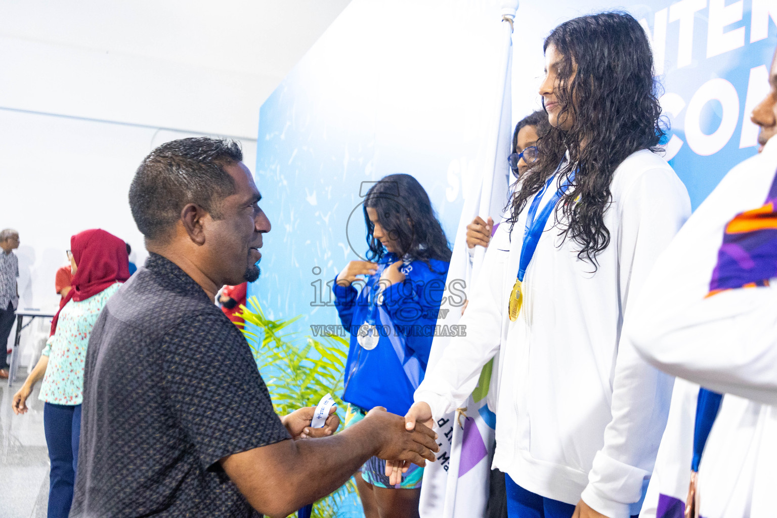 Day 4 of 20th Inter-school Swimming Competition 2024 held in Hulhumale', Maldives on Tuesday, 15th October 2024. Photos: Ismail Thoriq / images.mv