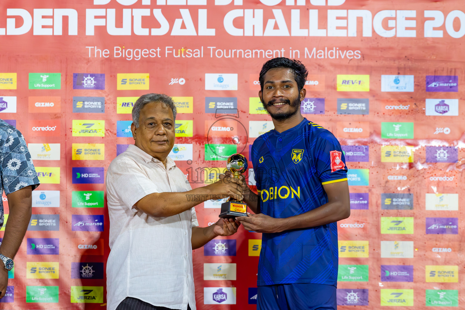 B Eydhafushi vs B Thulhaadhoo in Day 29 of Golden Futsal Challenge 2024 was held on Tuesday , 13th February 2024 in Hulhumale', Maldives Photos: Ismail Thoriq / images.mv