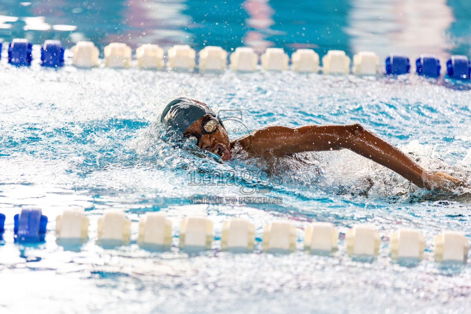 Day 3 of National Swimming Competition 2024 held in Hulhumale', Maldives on Sunday, 15th December 2024. Photos: Hassan Simah / images.mv