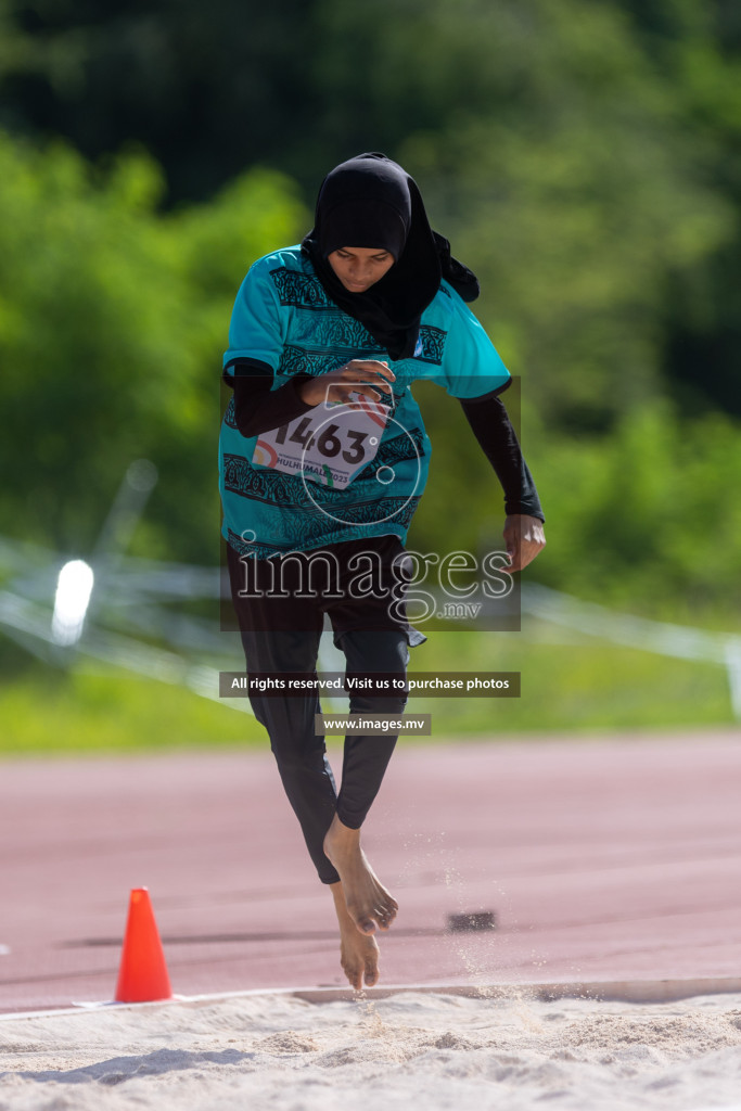 Day two of Inter School Athletics Championship 2023 was held at Hulhumale' Running Track at Hulhumale', Maldives on Sunday, 15th May 2023. Photos: Shuu/ Images.mv