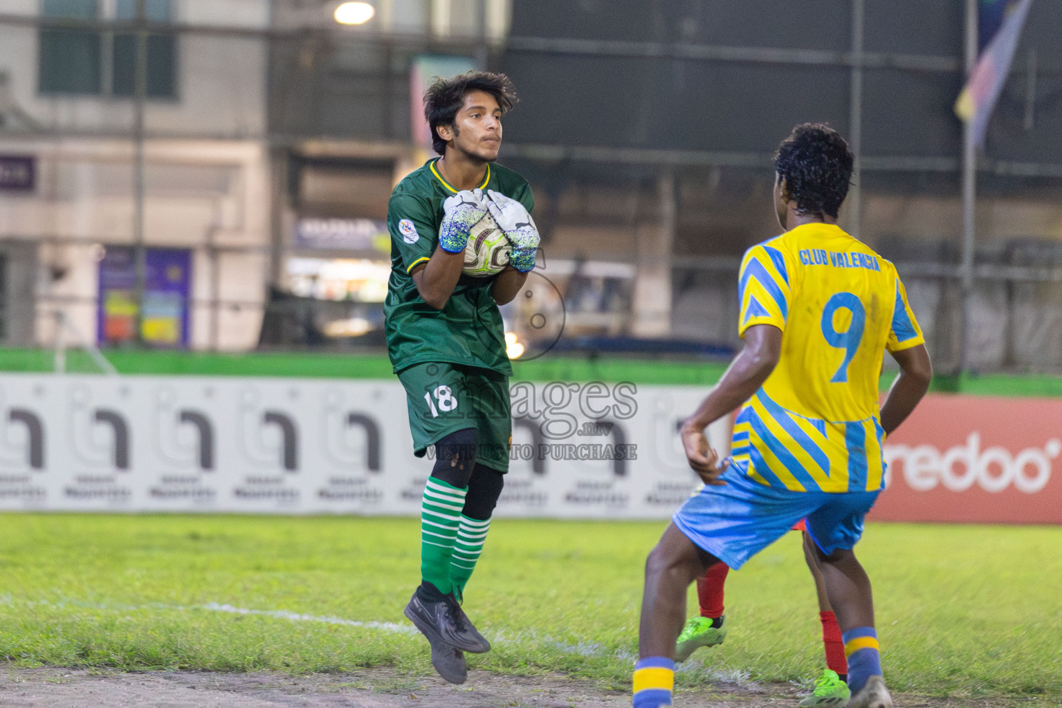 Valencia vs Victory Sports Club in Day 7 of Dhivehi Youth League 2024 held at Henveiru Stadium on Sunday, 1st December 2024. Photos: Shuu Abdul Sattar, / Images.mv