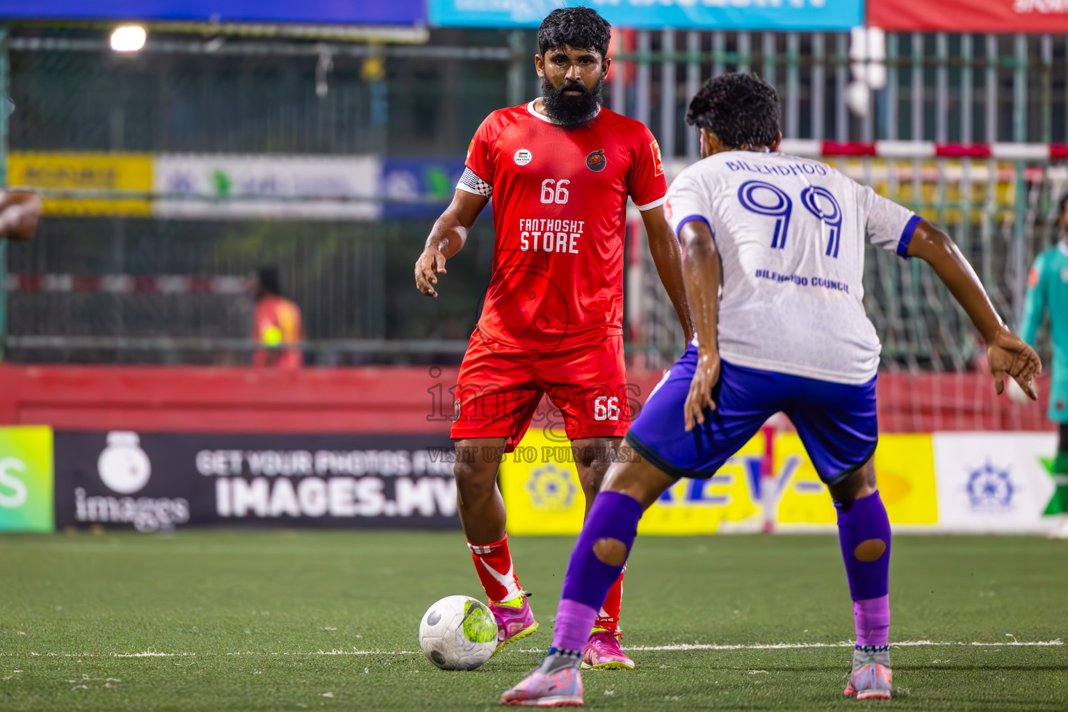 F Dharanboodhoo vs F Bilehdhoo in Day 24 of Golden Futsal Challenge 2024 was held on Wednesday , 7th February 2024 in Hulhumale', Maldives
Photos: Ismail Thoriq / images.mv