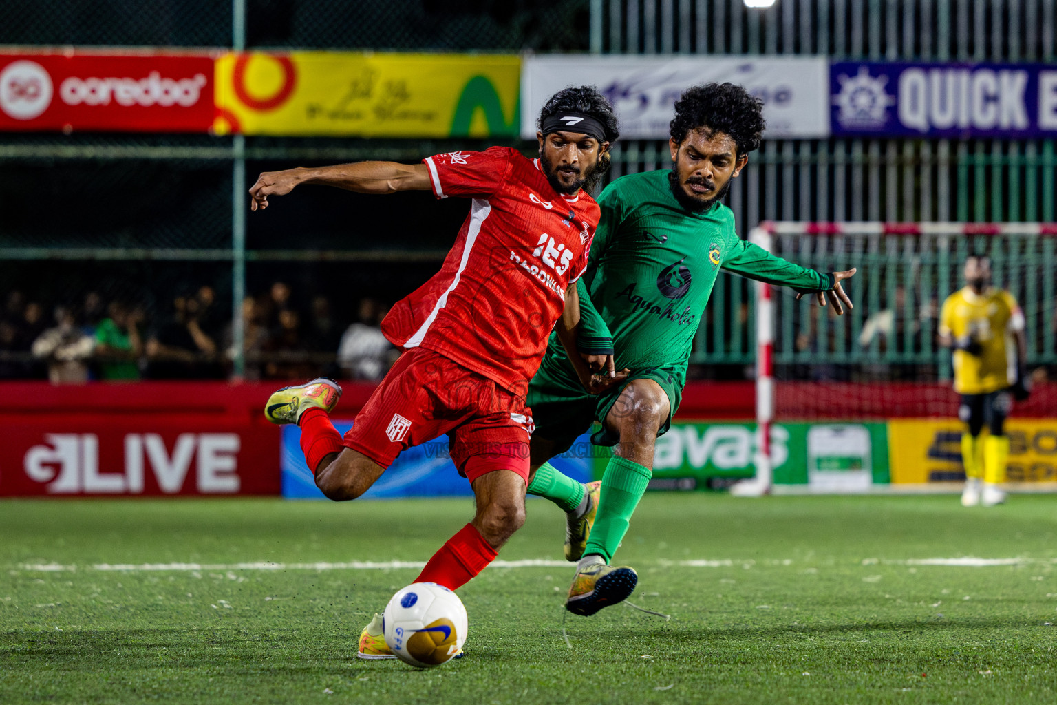 HA Vashafaru VS HA Kelaa in Atoll Round Semi-Final on Day 23 of Golden Futsal Challenge 2025 was held on Monday , 27th January 2025, in Hulhumale', Maldives. Photos: Nausham Waheed / images.mv