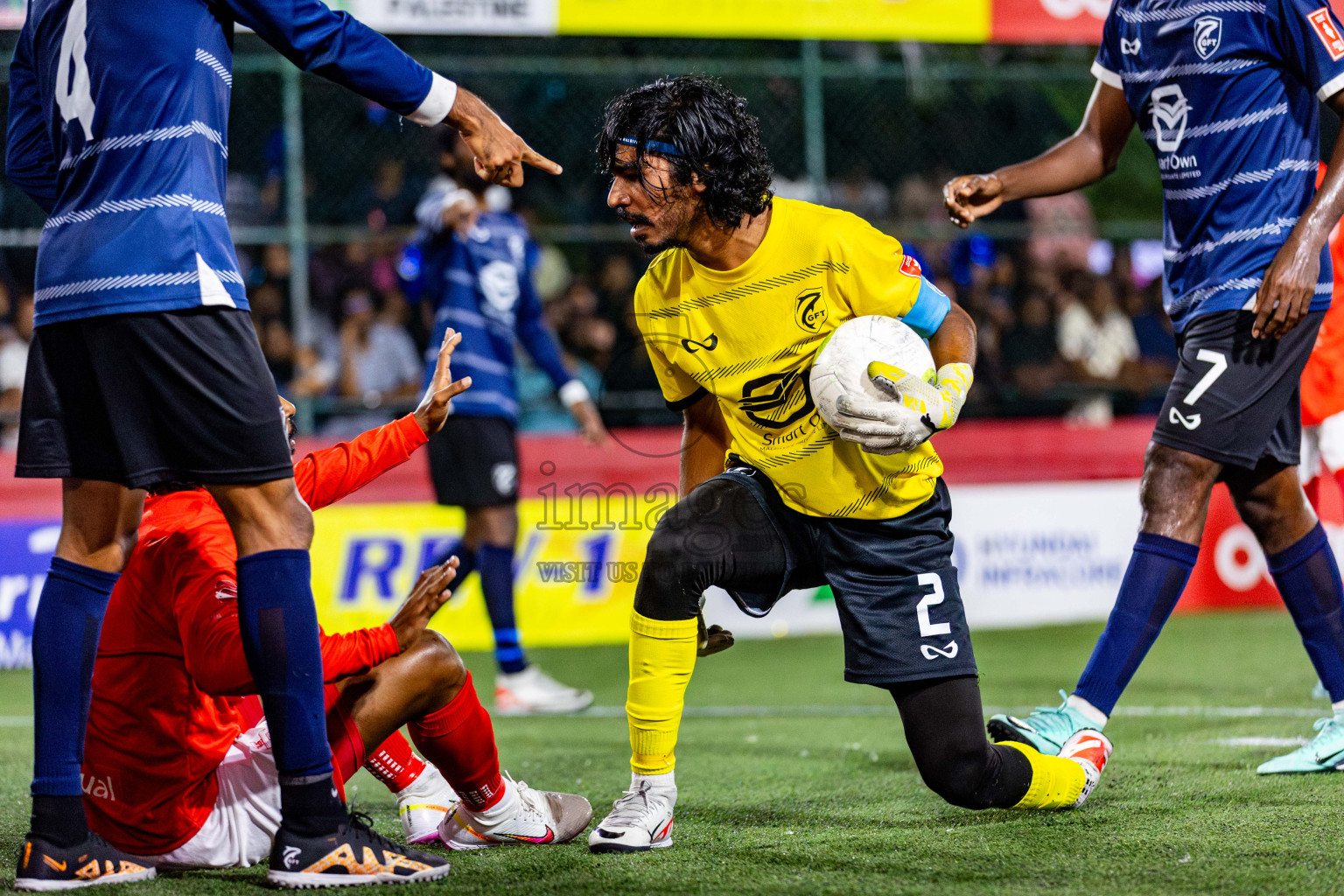 K Gaafaru vs B Eydhafushi in Semi Finals of Golden Futsal Challenge 2024 which was held on Monday, 4th March 2024, in Hulhumale', Maldives. Photos: Nausham Waheed / images.mv