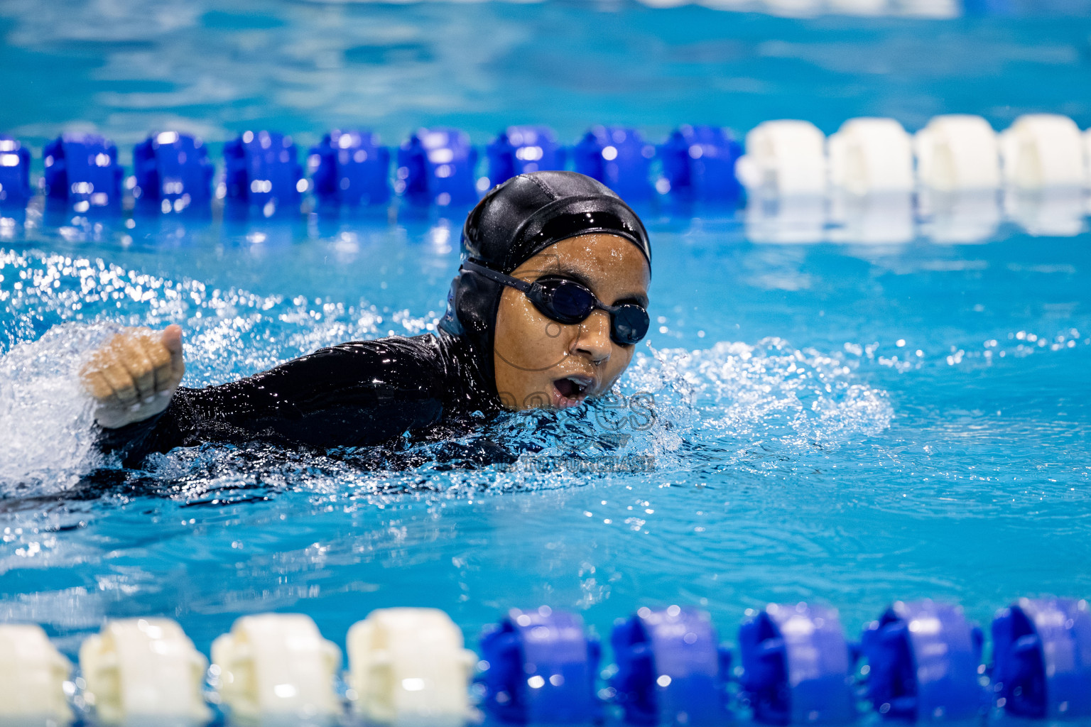 Day 5 of BML 21st Interschool Swimming Competition 2025 was held in Hulhumale' Swimming Pool, Hulhumale', Maldives on Wednesday, 15th October 2025. 
Photos: Hassan Simah / images.mv