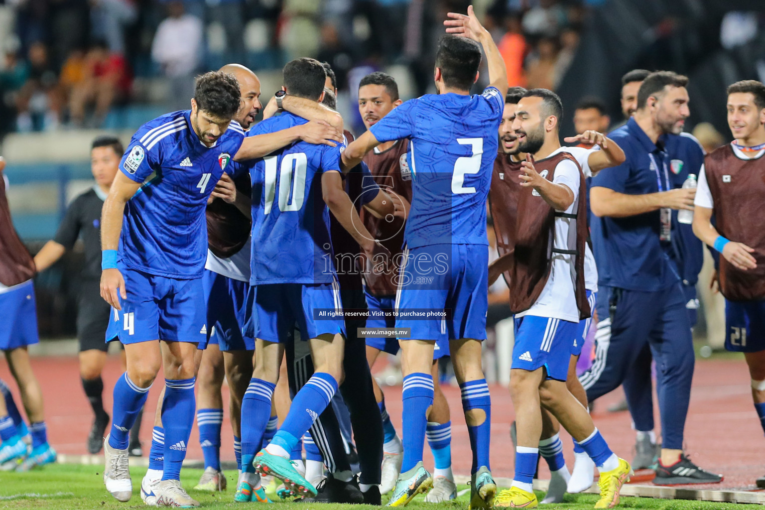 Kuwait vs India in the Final of SAFF Championship 2023 held in Sree Kanteerava Stadium, Bengaluru, India, on Tuesday, 4th July 2023. Photos: Hassan Simah / images.mv