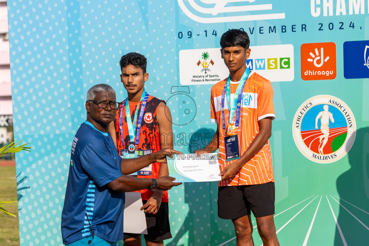 MWSC Interschool Athletics Championships 2024 - Day 3
Day 3 of MWSC Interschool Athletics Championships 2024 held in Hulhumale Running Track, Hulhumale, Maldives on Monday, 11th November 2024. Photos by: Ismail Thoriq / Images.mv