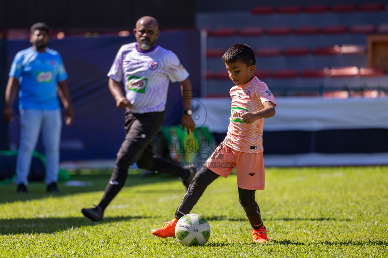 Day 1 of MILO Kids Football Fiesta was held at National Stadium in Male', Maldives on Friday, 23rd February 2024. 
Photos: Ismail Thoriq / images.mv