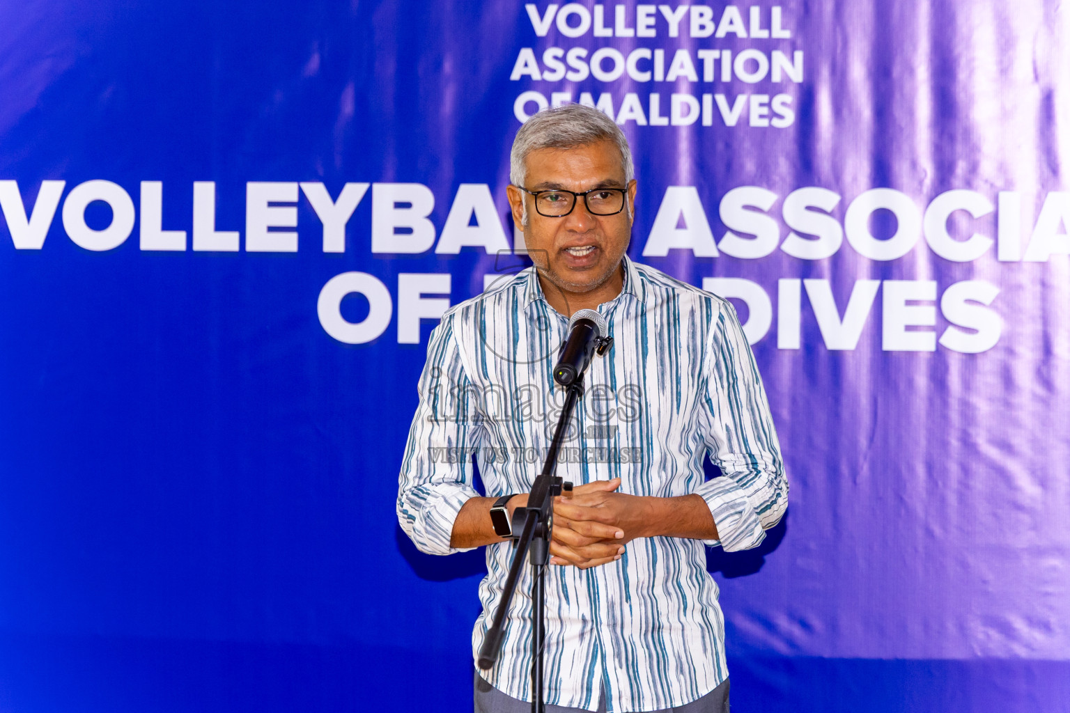 Announcing of Senior Mens Volleyball National Team participating in the CAVA Men’s cup 2025, in Bangladesh held in Socail Centre Haruge., Male', Maldives on Thursday, 09th October 2025. Photos by: Nausham Waheed / Images.mv