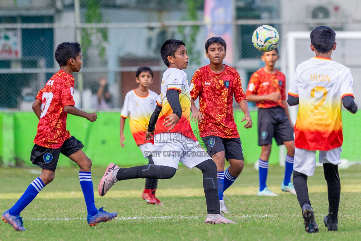 Club Eagles vs Super United Sports (U12) in Day 4 of Dhivehi Youth League 2024 held at Henveiru Stadium on Thursday, 28th November 2024. Photos: Shuu Abdul Sattar/ Images.mv