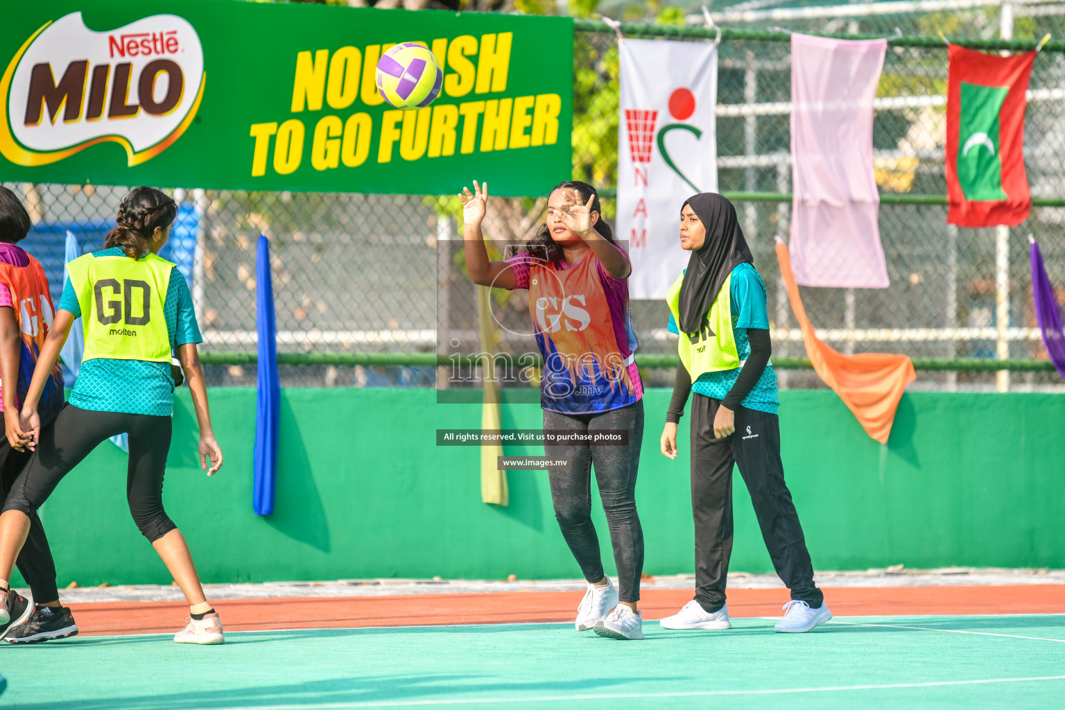 Day 6 of Junior Netball Championship 2022 on 10th March 2022 held in Male', Maldives. Photos by Nausham Waheed