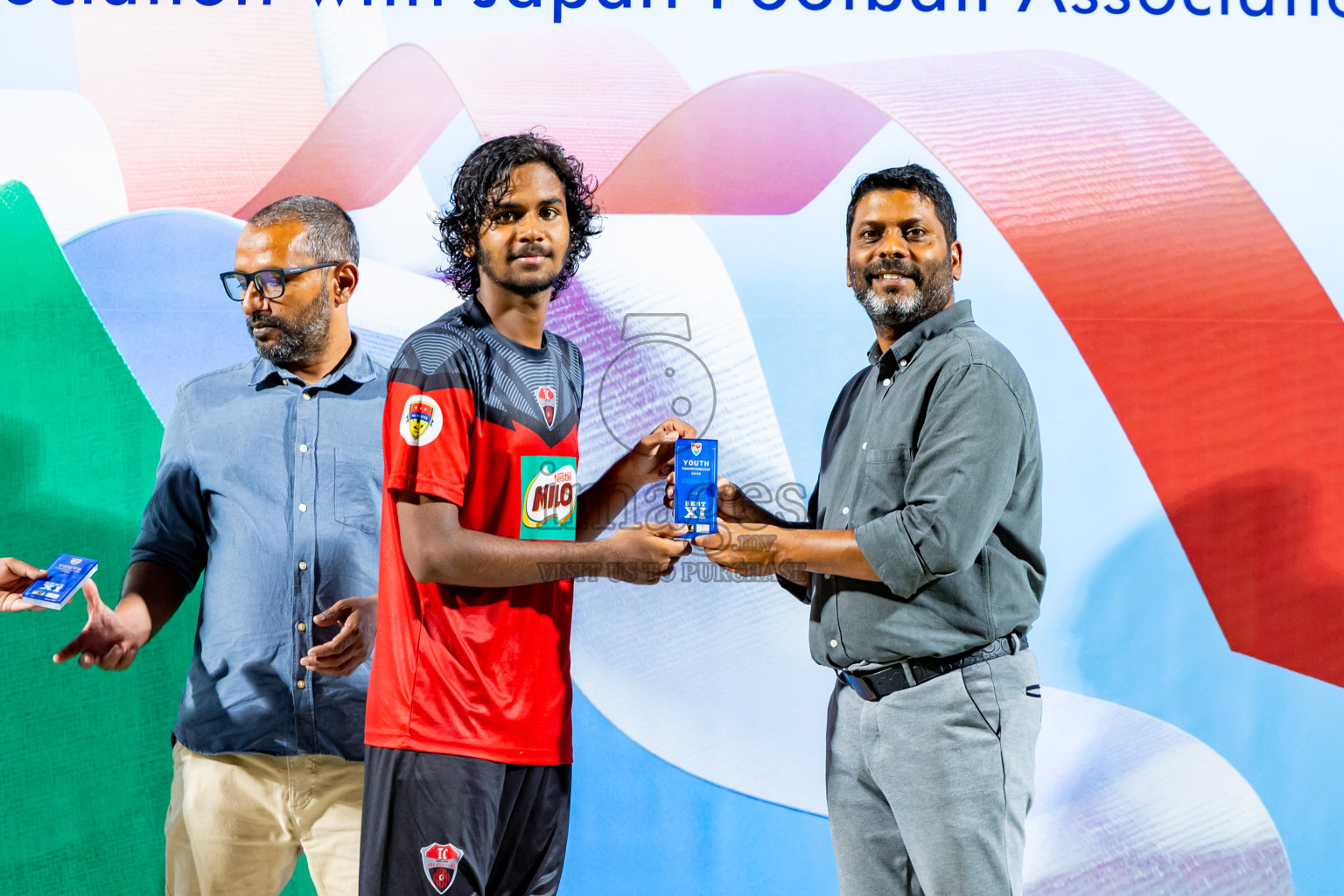 Super United Sports vs TC Sports Club in the Final of Under 19 Youth Championship 2024 was held at National Stadium in Male', Maldives on Monday, 1st July 2024. Photos: Nausham Waheed / images.mv