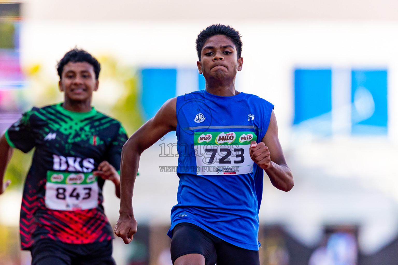 Day 1 of Inter-school Athletics Championship 2025 held in Ekuveni Synthetic Track, Male', Maldives on Monday, 06th October 2025. Photos by: Nausham Waheed / Images.mv