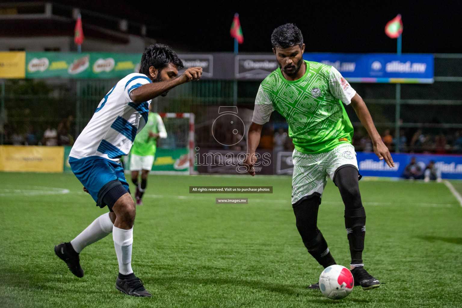 Club AVSEC vs TEAM DJA in Club Maldives Cup 2022 was held in Hulhumale', Maldives on Sunday, 9th October 2022. Photos: Hassan Simah / images.mv