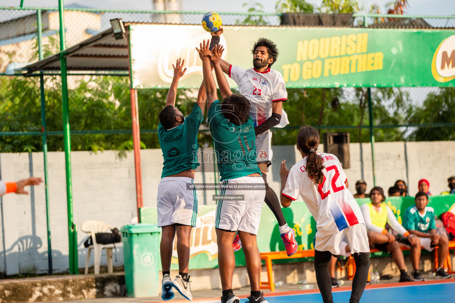 Milo 8th National Handball Tournament Day3, 17th December 2021, at Handball Ground, Male', Maldives. Photos by Shuu Abdul Sattar