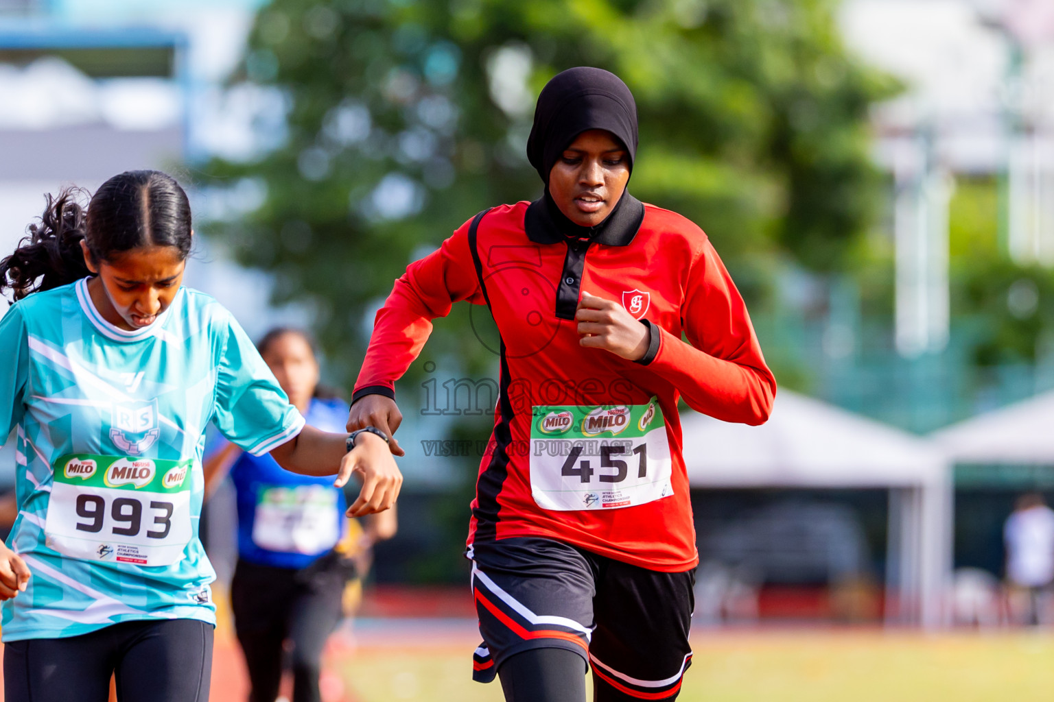 Day 5 of Inter-school Athletics Championship 2025 held in Ekuveni Synthetic Track, Male', Maldives on Saturday, 11th October 2025. Photos by: Nausham Waheed / Images.mv