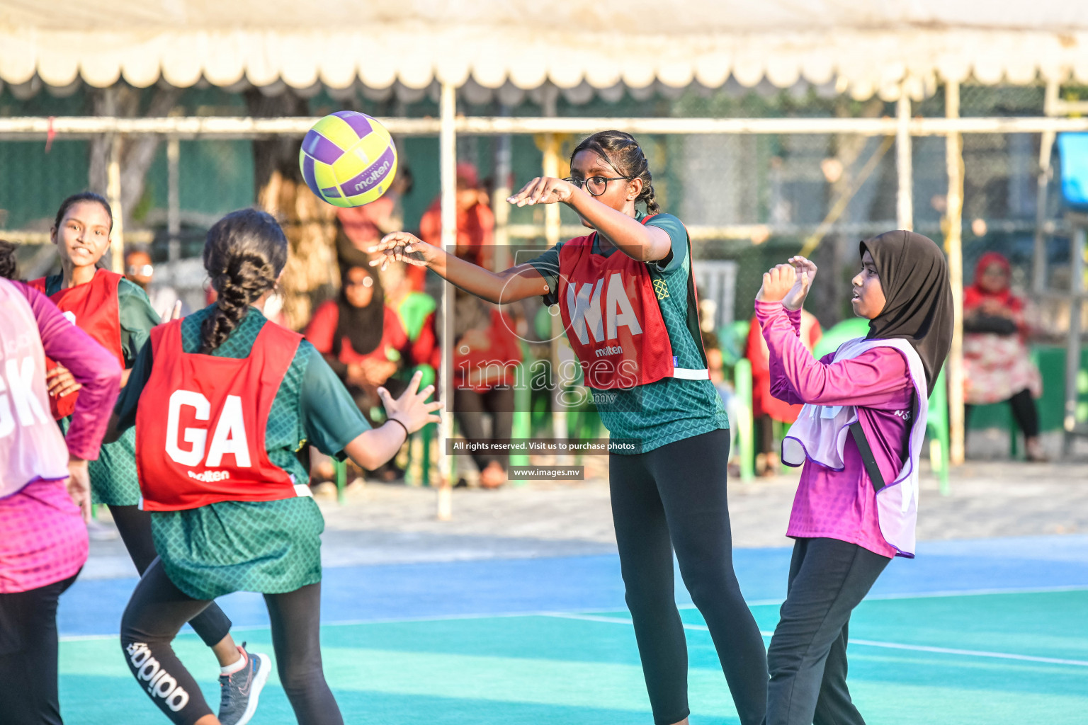 Day 5 of Junior Netball Championship 2022 on 9th March 2022 held in Male', Maldives. Photos by Nausham Waheed