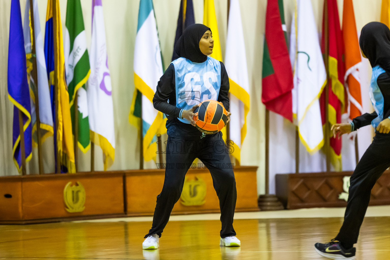 Day 12 of 25th Inter-School Netball Tournament was held in Social Center at Male', Maldives on Thursday, 22nd August 2024.