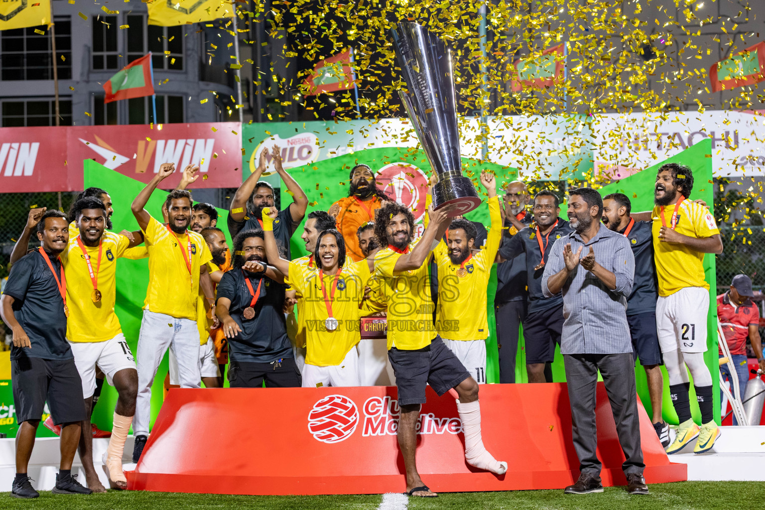 RRC vs STO RC in the Finals of Club Maldives Cup 2025 was held in Rehendhi Futsal Ground, Hulhumale', Maldives on Saturday, 25th October 2025. 
Photos: Hassan Simah / images.mv