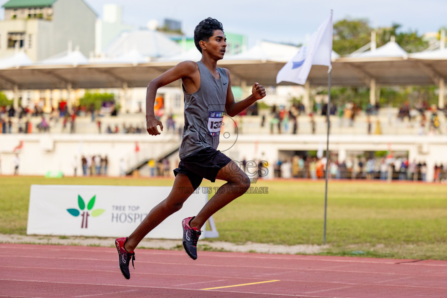 Day 2 of MWSC Interschool Athletics Championships 2024 held in Hulhumale Running Track, Hulhumale, Maldives on Sunday, 10th November 2024. 
Photos by: Hassan Simah / Images.mv