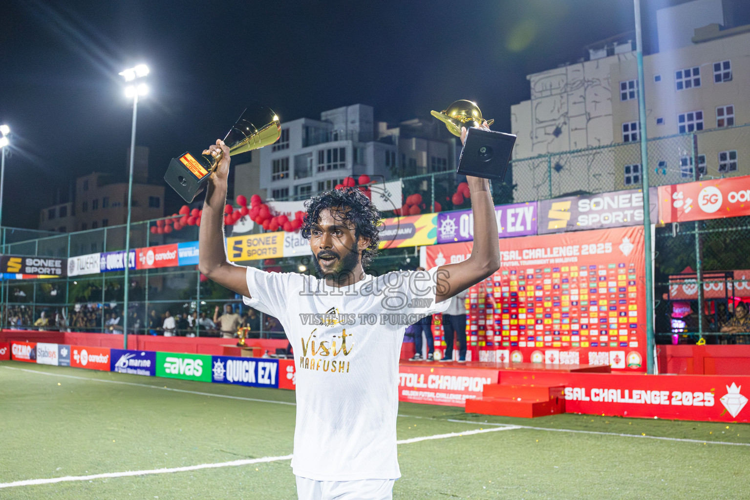 K Maafushi vs K Kaashidhoo in Kaafu Atoll Finals Day 27 of Golden Futsal Challenge 2025 was held on Friday , 31st January 2025, in Hulhumale', Maldives. Photos: Abdulla Abeed / images.mv