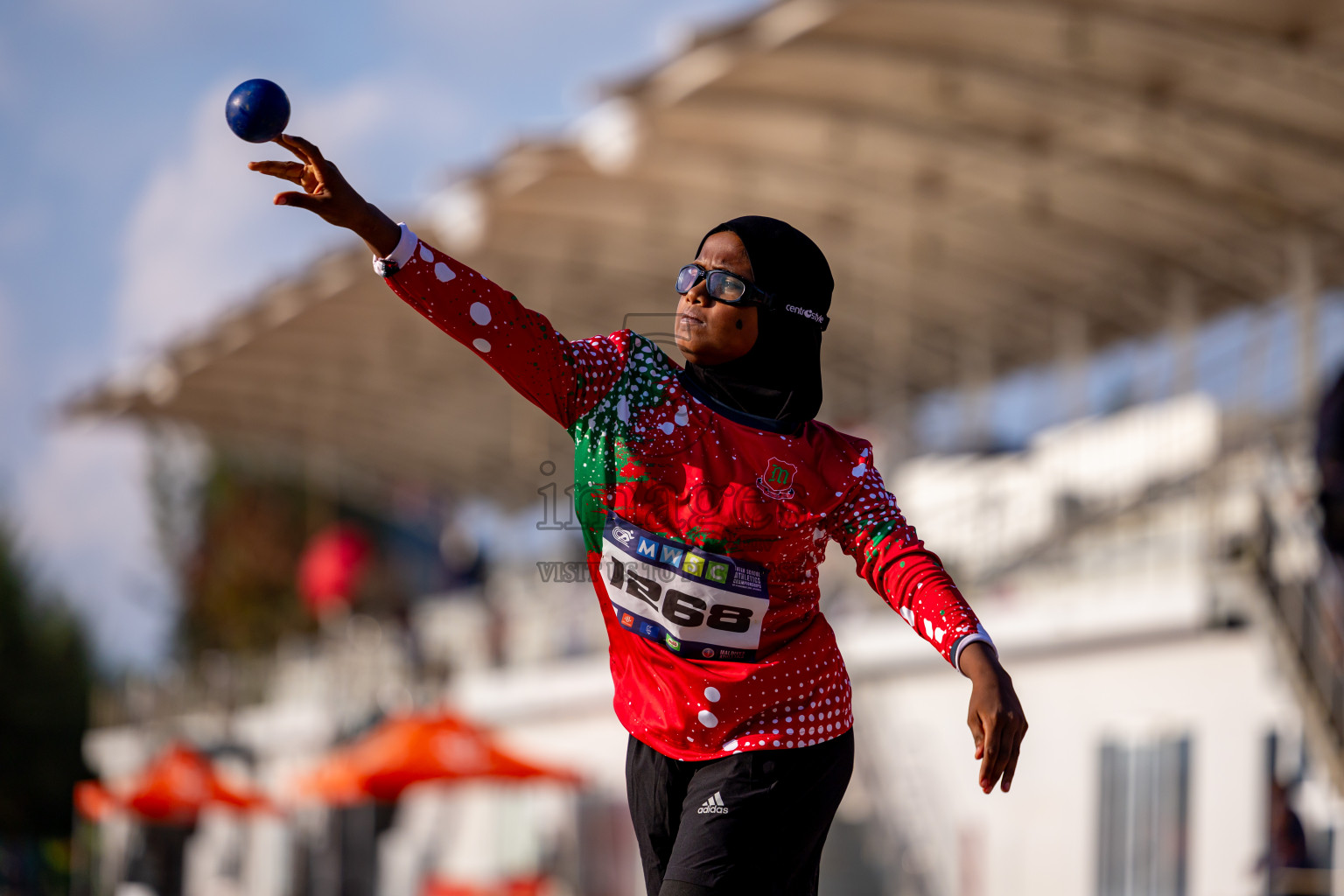 Day 4 of MWSC Interschool Athletics Championships 2024 held in Hulhumale Running Track, Hulhumale, Maldives on Tuesday, 12th November 2024. Photos by: Nausham Waheed / Images.mv