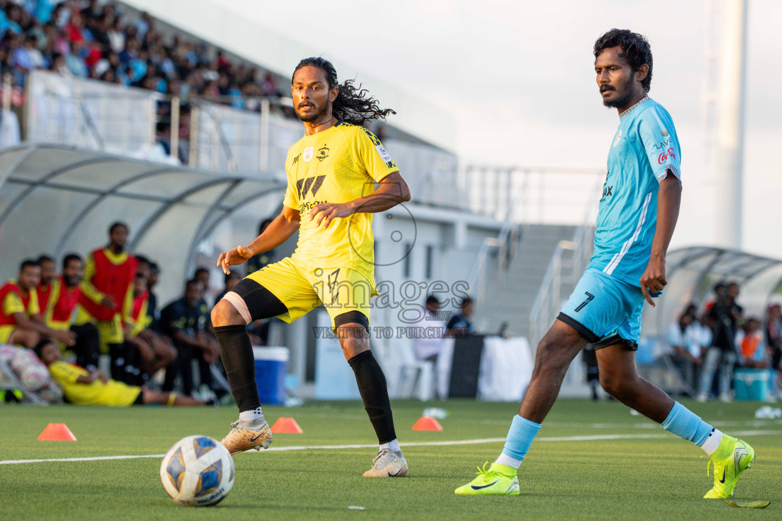 Final Match Irumathi Sports VS Velaa Sports Club in Day 9 of Eydhafushi Cup 2025 held in Eydhafushi Football Stadium at B. Eydhafushi, Maldives on Monday, 15th September 2025. Photos: Arif Rasheed / images.mv