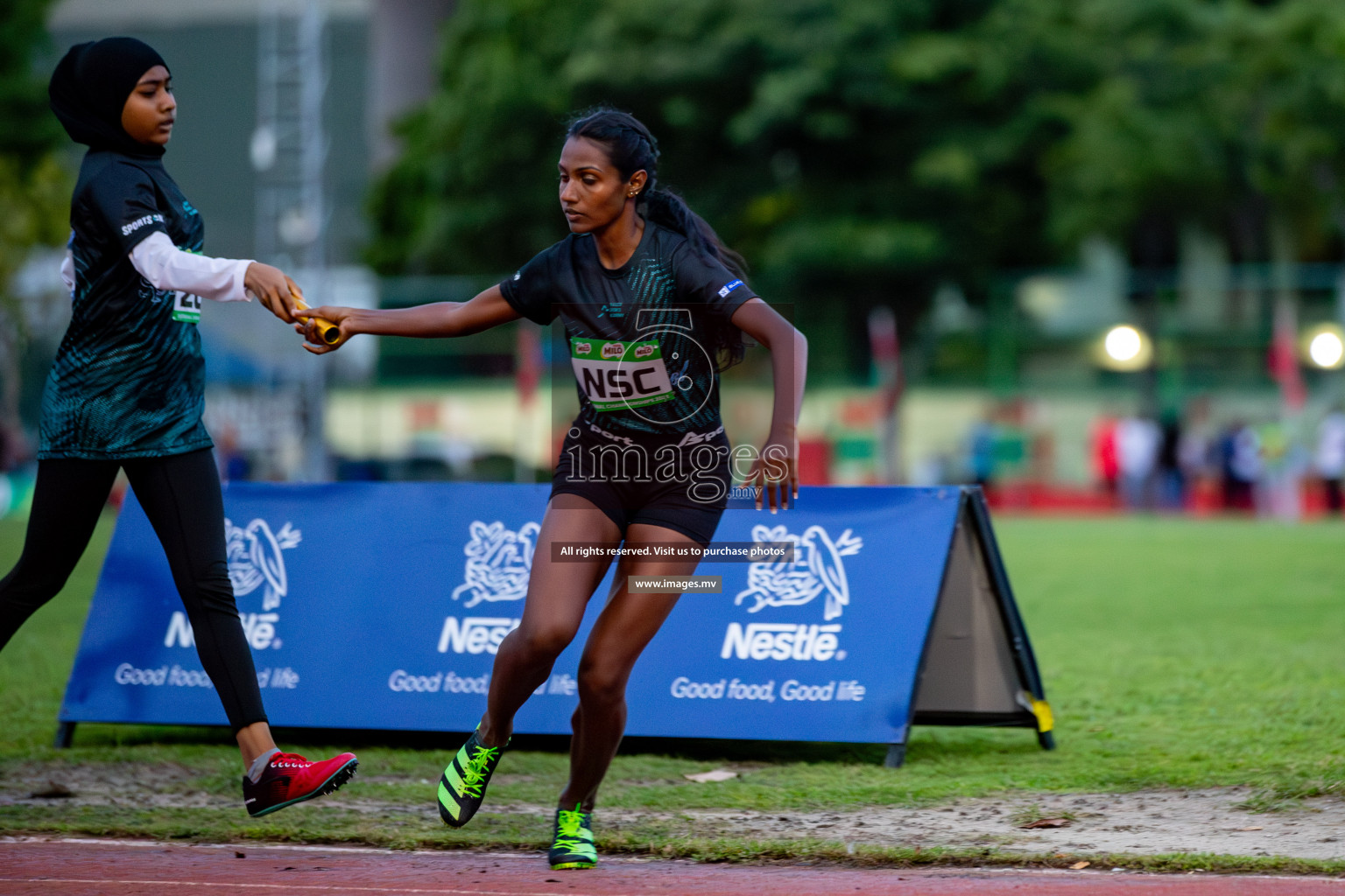 Day 2 of National Athletics Championship 2023 was held in Ekuveni Track at Male', Maldives on Friday, 24th November 2023. Photos: Hassan Simah / images.mv