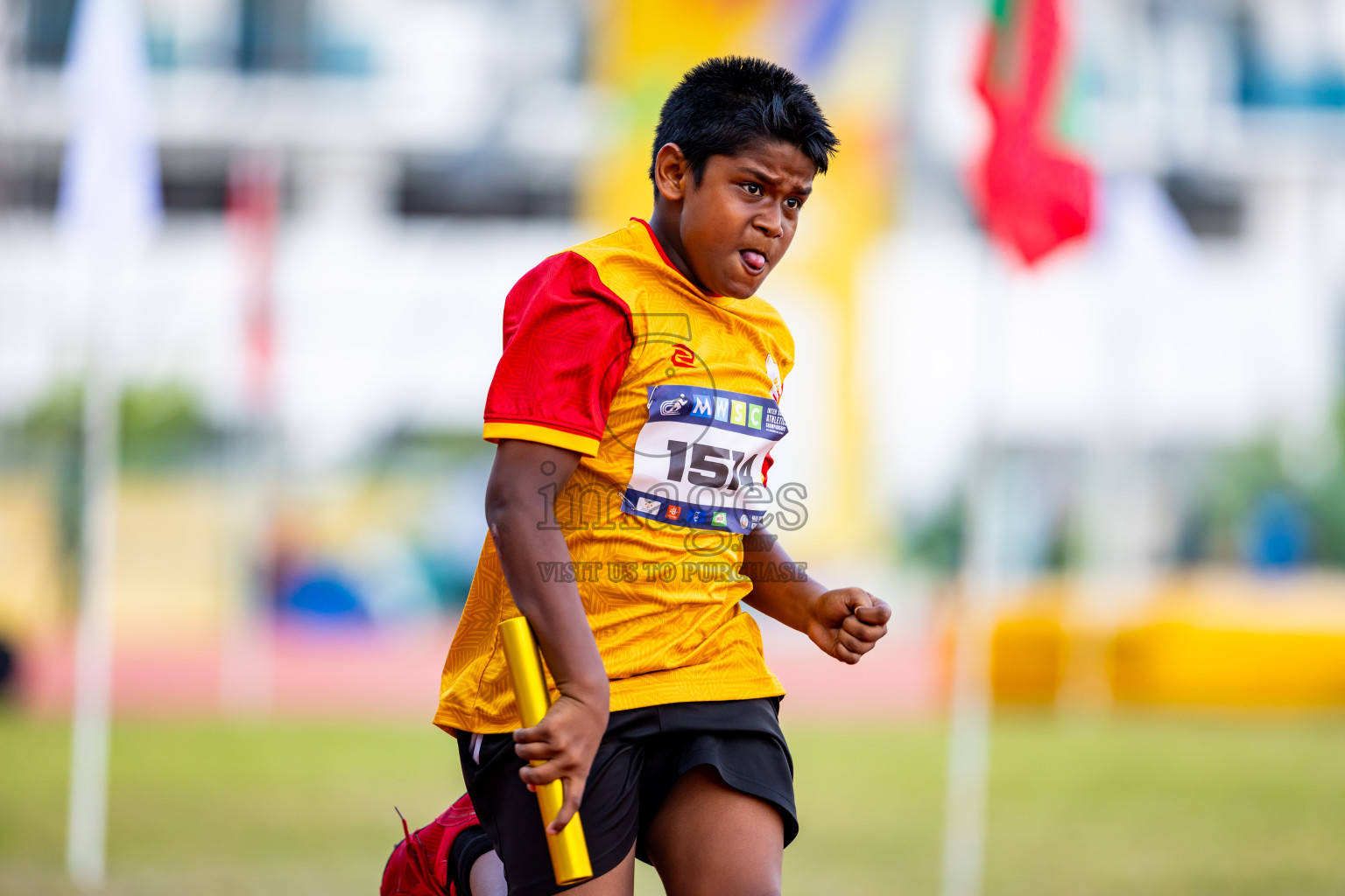 Day 5 of MWSC Interschool Athletics Championships 2024 held in Hulhumale Running Track, Hulhumale, Maldives on Wednesday, 13th November 2024. Photos by: Nausham Waheed / Images.mv